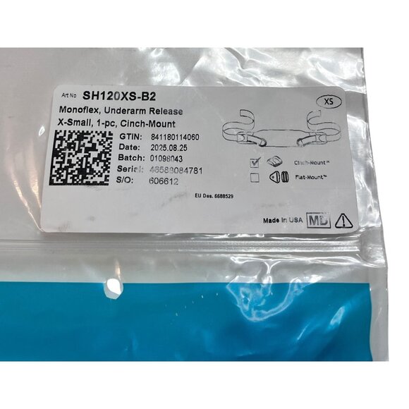 BodyPoint Monoflex XS Underarm Release 1Pc Cinch Mount SH120XS-B2 New - Picture 1 of 4